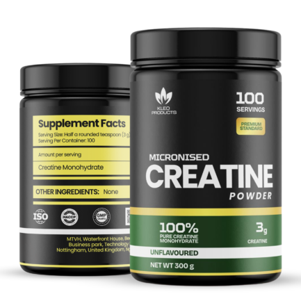 100% Pure Creatine Monohydrate Powder - 300g - Easy Dissolve Creatine Powder, Unflavoured & Micronised, (2 months supply)Vegan Creatine for Women and Men, Premium Standard Creatine Monohydrate Powder