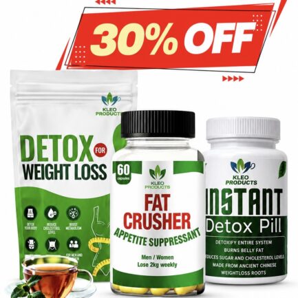 WEIGHT LOSS SET : FAT CRUSHER + DETOX TEA FOR WEIGHTLOSS+INSTANT PILL